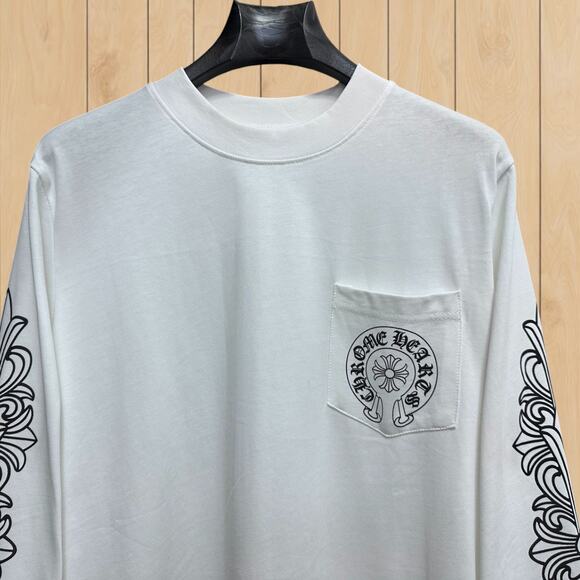 Chrome Hearts Men's Classic White Long Sleeve - Picture 4 of 4